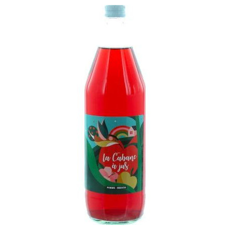 *PRODUIT BLOQUE* JUS DE POMME HIBISCUS CABANE A JUS 1L